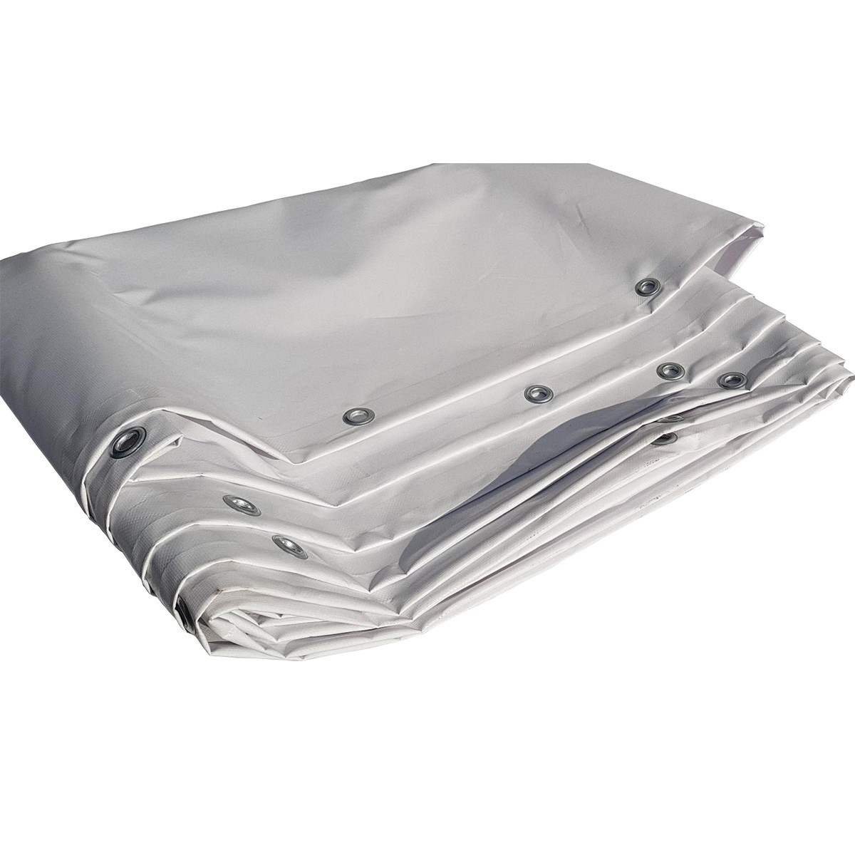 Prelata impermeabila 450 g/m2, 3x5m alba, cu inele de prindere