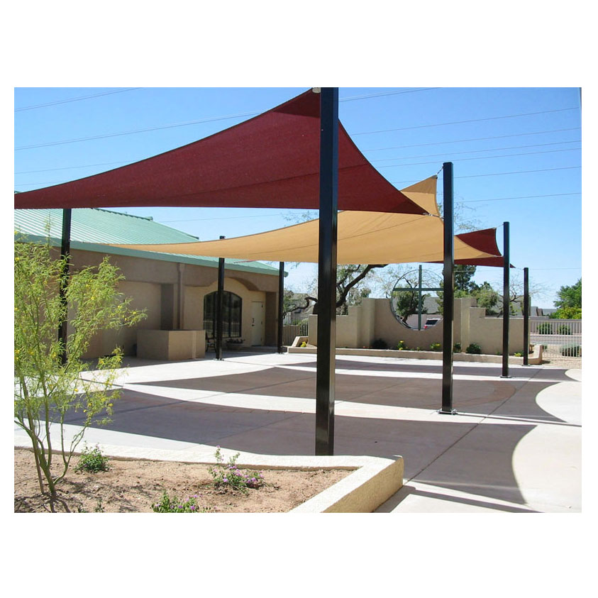 Vela umbrire 4x4x4m triunghiulara, Bej